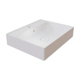 Wall-Mounted Basin Dukan Fossil Natura Matte White