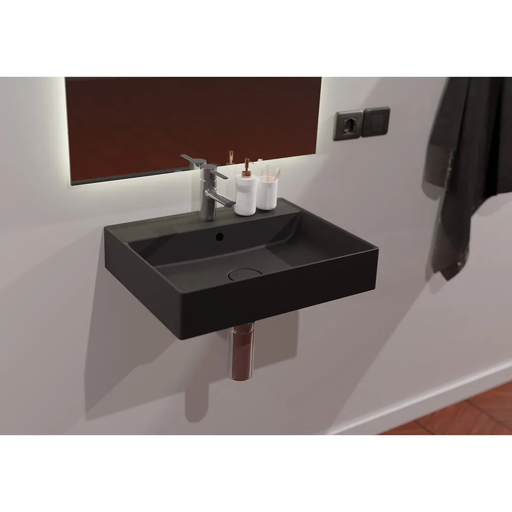 Lavabo Suspendido Dukan Fossil Natura Blanco Mate - Vista 3