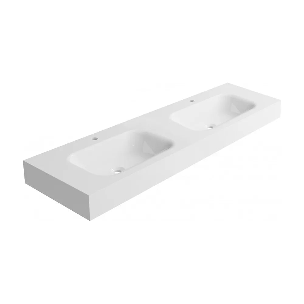 Lavabo Suspendido Malik Fossil Natura Blanco Mate - Vista 1