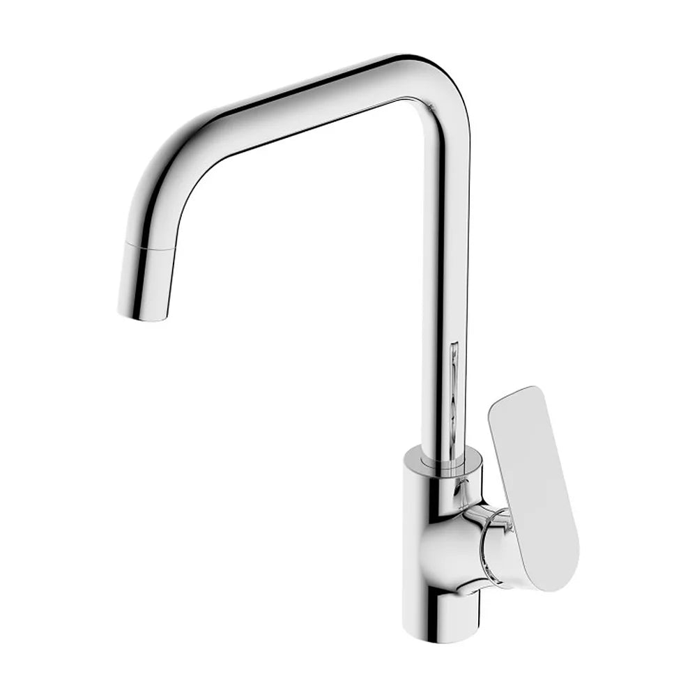 Grifo de Lavabo Monomando Flat Fossil Natura Cromado Brillo - Vista 1