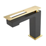 Wall-Mounted Basin Saba Fossil Natura Matte Black