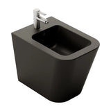 Bidé de Suelo Florencia Fossil Natura Negro Mate
