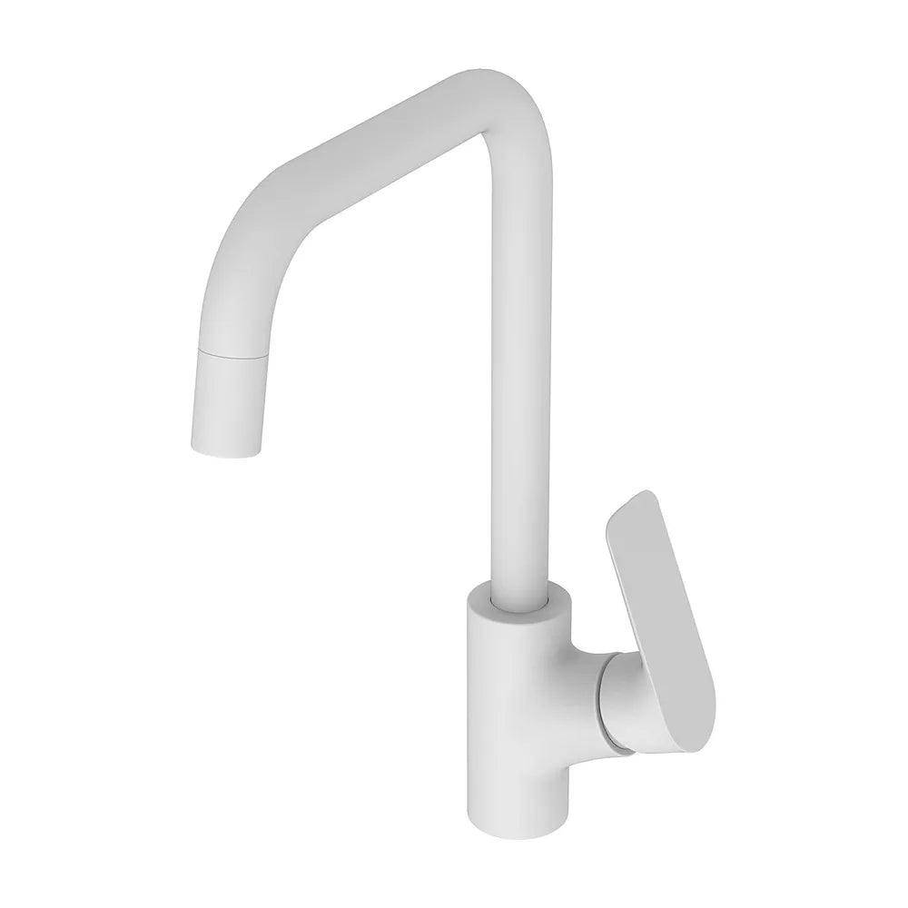 Grifo de Cocina Monomando Flat Fossil Natura Blanco Mate - Vista 1