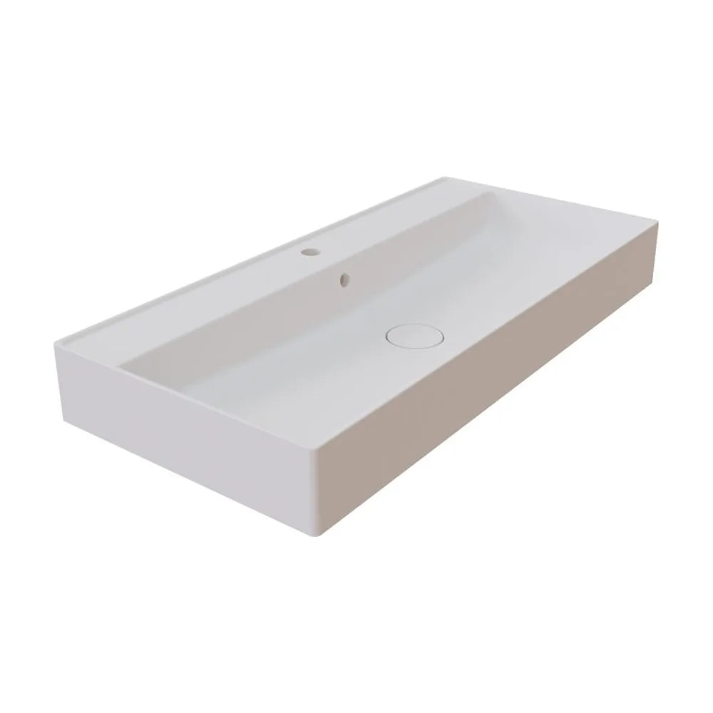 Lavabo Suspendido Dukan Fossil Natura Blanco Mate - Vista 1