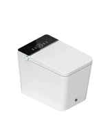 FOSSIL NATURA Orion Inodoro inteligente de cerámica con acabado color blanco brillante y panel negro 03842