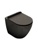 Fossil Natura Verona Black Mate Inodoro compacto fabricado en cerámica de color negro mate 459