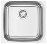 Fregadero de cocina de un seno cuadrado bajdo encimera de acero inoxidable de Aquore