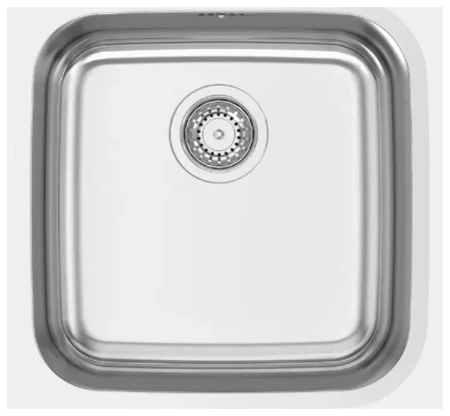 Fregadero de cocina de un seno cuadrado bajdo encimera de acero inoxidable de Aquore 0