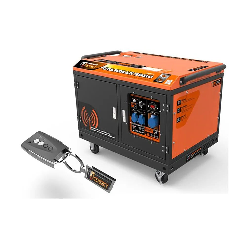 Generador Eléctrico a Gasolina Apoyo Solar Insonorizado Monofásico 6000 W Professional Genergy - Vista 5