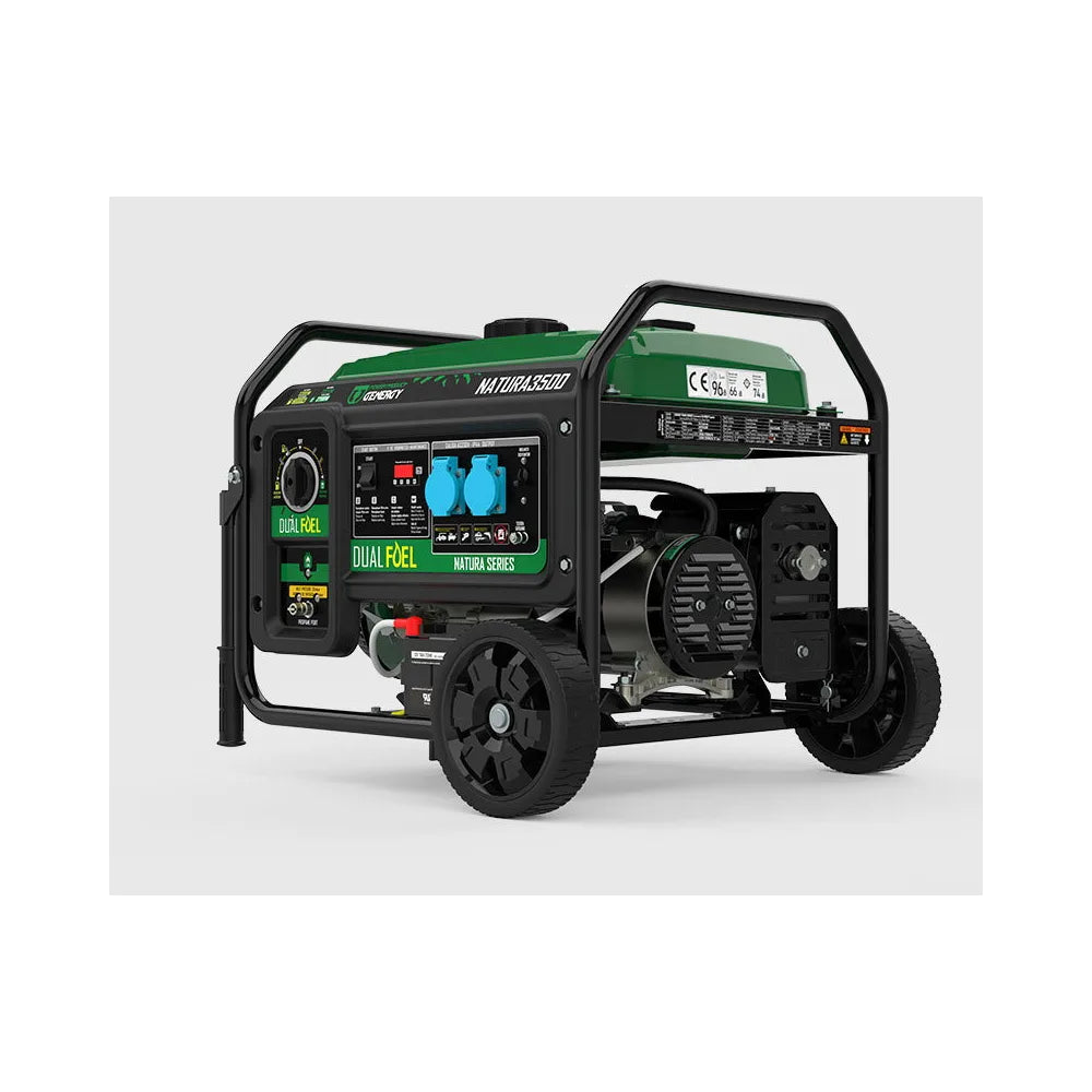 Generador Eléctrico a Gasolina Apoyo Solar Monofásico 3500 W Doble Combustible Genergy - Vista 2