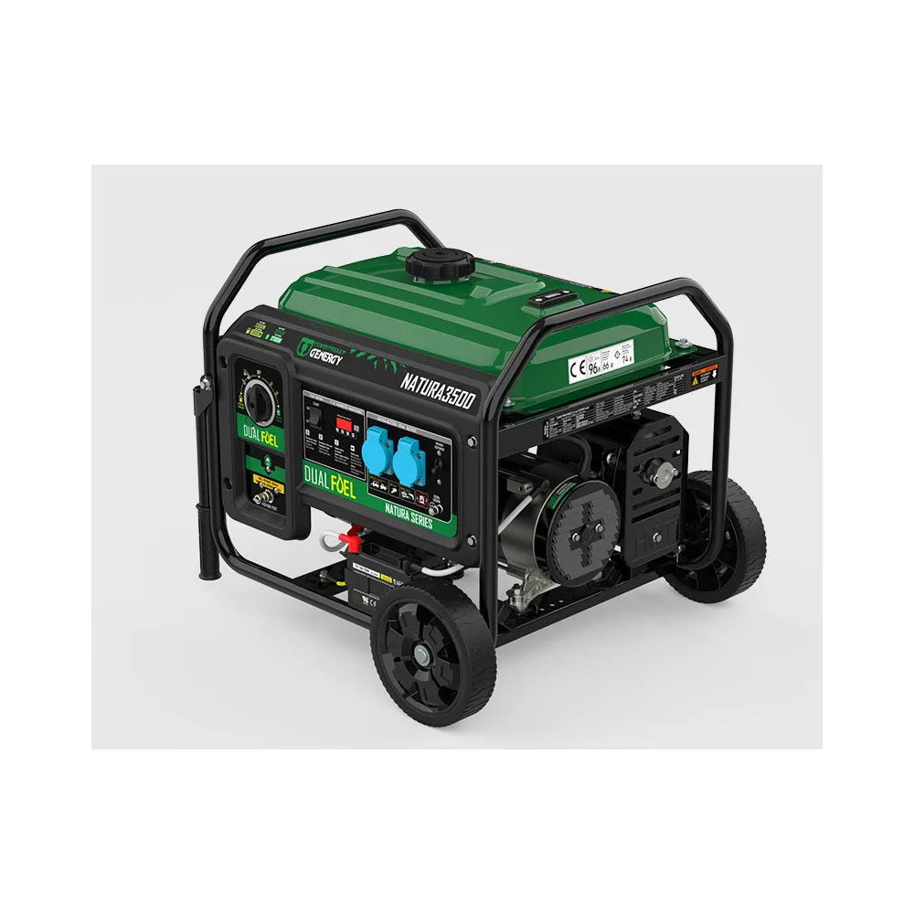 Generador Eléctrico a Gasolina Apoyo Solar Monofásico 3500 W Doble Combustible Genergy - Vista 4