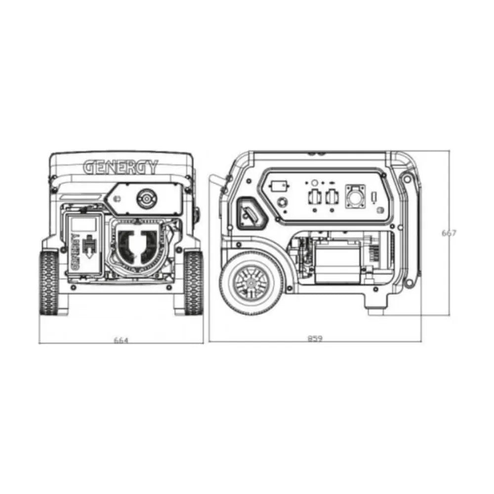 Generador Eléctrico a Gasolina Apoyo Solar Monofásico 5,5 KW Ezcaray-S Genergy - Vista 5