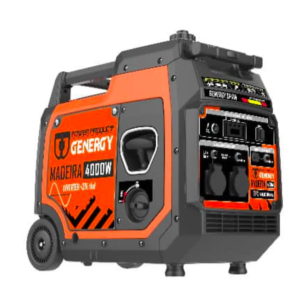 Generador Eléctrico a Gasolina Inverter Apoyo Solar Insonorizado Monofásico 4000W Madeira Genergy - Vista 3