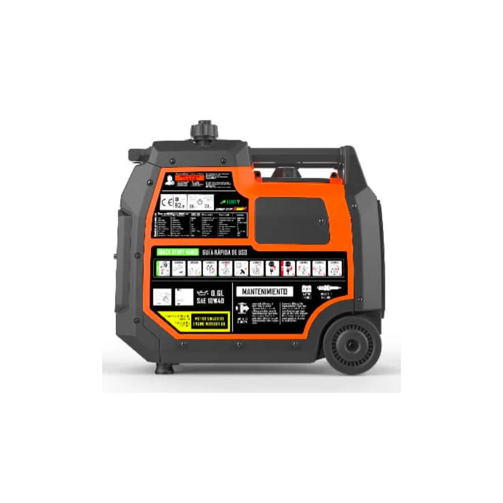 Generador Eléctrico a Gasolina Inverter Apoyo Solar Insonorizado Monofásico 4000W Madeira Genergy - Vista 4