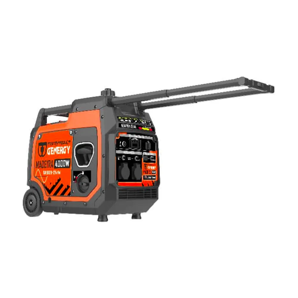Generador Eléctrico a Gasolina Inverter Apoyo Solar Insonorizado Monofásico 4000W Madeira Genergy - Vista 6
