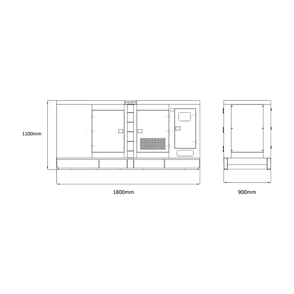 Grupo Electrógeno Diésel Insonorizado Trifásico 11,2 KW GDS14T Genergy - Vista 6