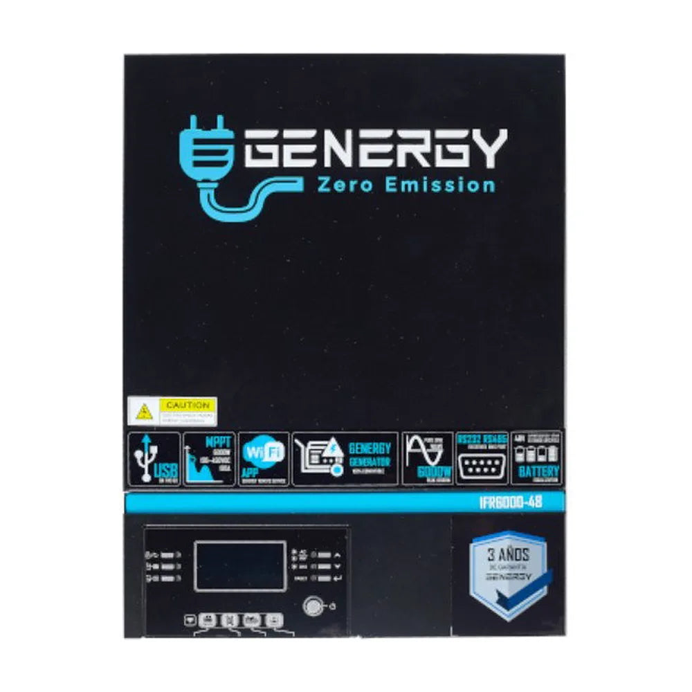 Inversor Solar Híbrido 48V IRF6000 Genergy - Vista 6