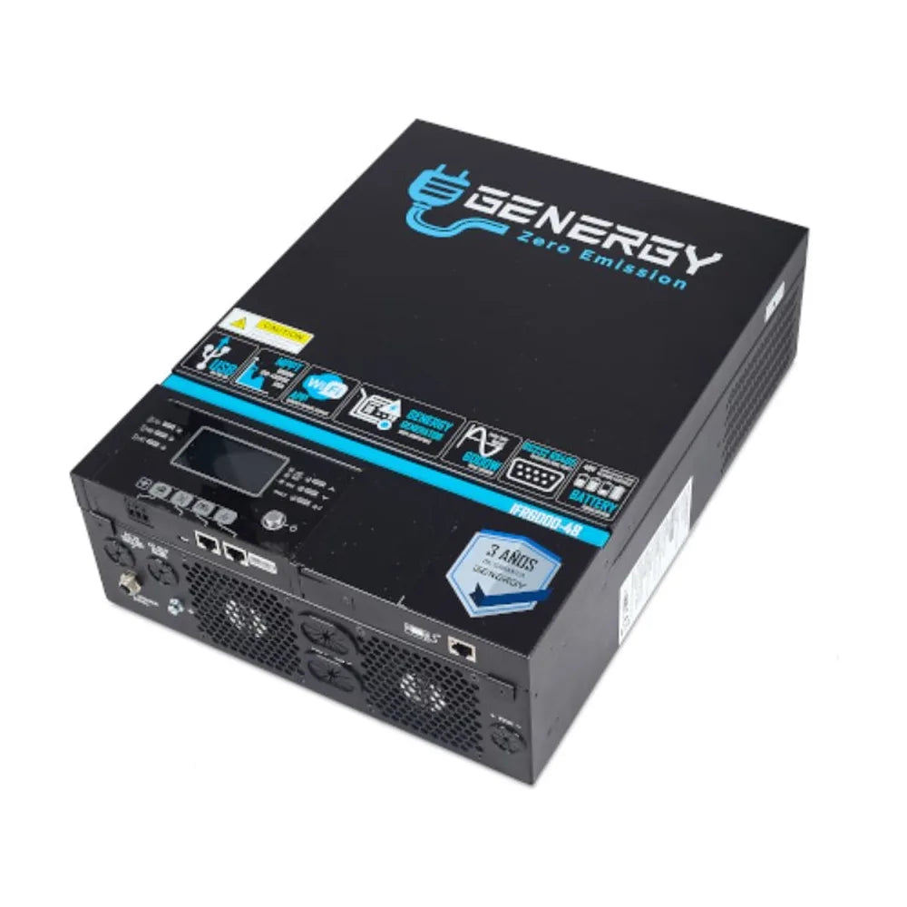 Inversor Solar Híbrido 48V 7000 W Professional Genergy - Vista 7