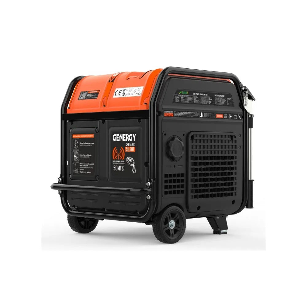 Generador Eléctrico a Gasolina Inverter Insonorizado Monofásico 7500 W Creta Genergy - Vista 2