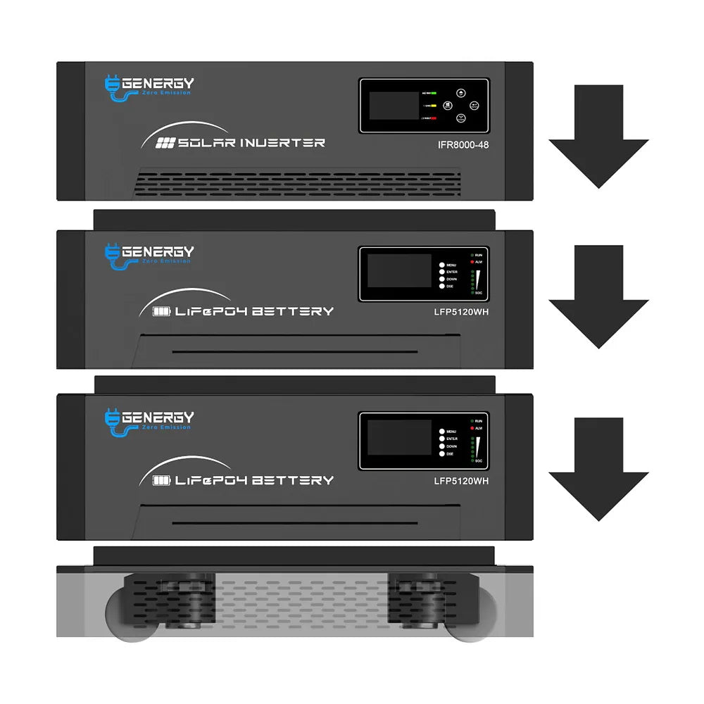 Inversor Solar Híbrido 48V 8000 W IFR8000 Genergy - Vista 2