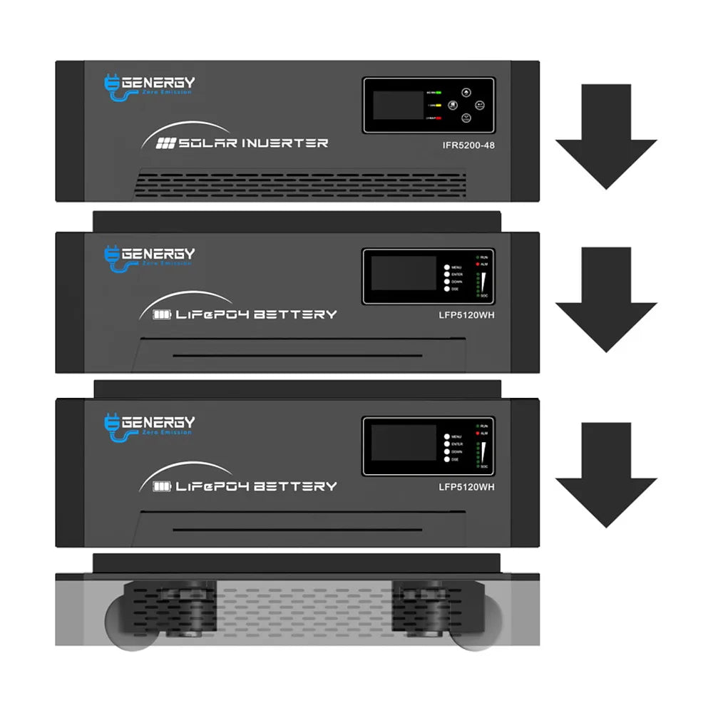 Inversor Solar Híbrido 48V 5200 W IFR5200 Genergy - Vista 2