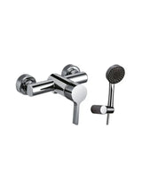 Conjunto de ducha elegante con grifo monomando y teleducha de diseño plano Fussion GME