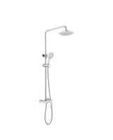 Grifo de pared monomando para ducha con acabado cromado y en color blanco Cassio de GME