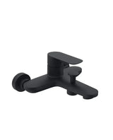 Conjunto de grifería para ducha y bañera negro mate monomando con teleducha y soporte Cassio de GME