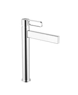 Grifo de caño alto monomando de lavabo fabricado en latón con un acabado en color cromado Dior de GME
