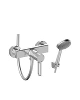 Grifo monomando para ducha fabricado con latón con un acabado en color cromado Dior de GME