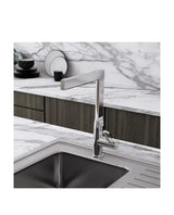 Grifo monomando de cocina fabricado en latón con un acabado cromado de 247 mm Dior de GME