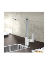 Grifo monomando de cocina fabricado en latón con un acabado cromado de 207 mm Quadra de GME