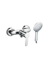 Grifo monomando para ducha fabricado en latón con un acabado cromado de 133 mm Sion de GME
