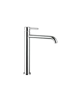 Grifo monomando caño alto para lavabo fabricado en laton con un acabado en color cromado Sirio GME