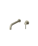 Grifo monomando empotrable para lavabo fabricado en latón con un acabado en color níquel Sirio de GME