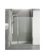 Mampara Frontal de Ducha OPEN GME 3 Hojas Abatibles Vidrio Templado 6mm a Medida