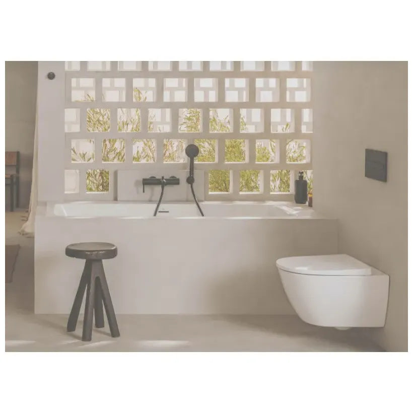 Roca Ona Inodoro suspenso Rimless compacto de 48 cm de profundidade com fixações ocultas branco