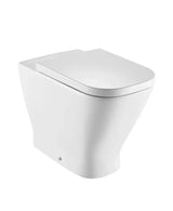 Taza de inodoro adosada a pared salida dual Rimless tanque alto The Gap Square Roca