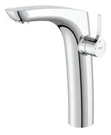Grifo alto con monomando para lavabo con acabado cromado Insignia Roca