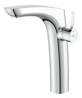 Grifo alto para lavabo con monomando y acabado cromado Insignia Roca