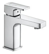 Grifo compacto de lavabo con desagüe click clack acabado cromado L90 Roca