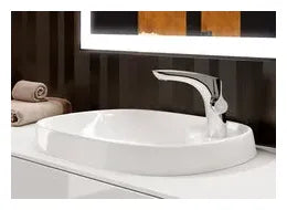 Grifo con monomando lateral de lavabo con acabado cromado Insignia Roca 1