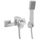 Bathtub and shower faucet square single handle chrome Vinalopo by Valaz
