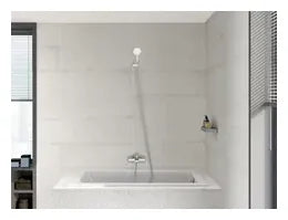 Grifo de bañera-ducha para instalación empotrada con acabado cromado Naia Roca 1