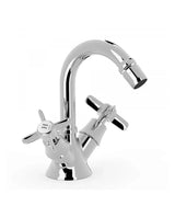 Grifo de bidé bimando con rótula orientable con acabado cromado CLASIC TRES