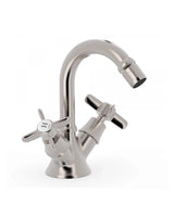 Grifo de bidé bimando con rótula orientable de acero CLASIC TRES