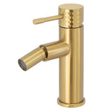 Grifo de bidé monomando acabado dorado cepillado maneta luxury Birim de Valaz