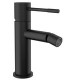 Grifo de bidé monomando caño recto acabado negro mate maneta luxury Casares de Valaz