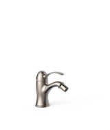 Grifo de bidé monomando vertical con rótula orientable y acabado acero CLASIC TRES