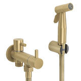 Robinet de bidet encastré eau froide rond à 1 trou or mat avec protection PVD Cabriel de Valaz